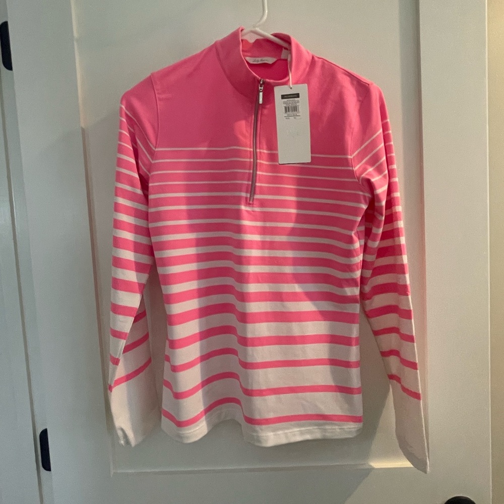 Lady Hagen Quarter Zip Long Sleeve Top